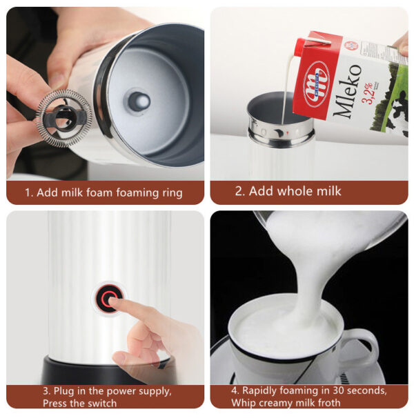 Milk Frother Milk Electric Heater Milk Frother Milk Electric Heater
