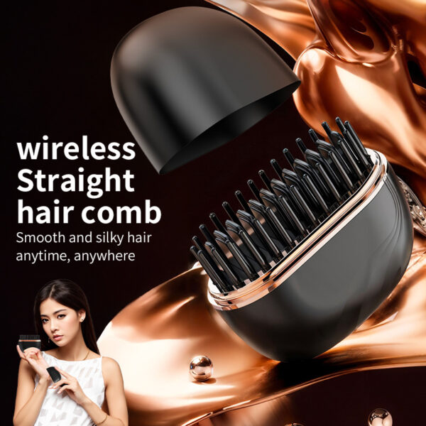 Mini Hair Straightening Comb Wireless Charging Portable Multifunctional Mini Hair Straightening Comb Wireless Charging Portable Multifunctional