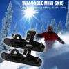 Mini Ski Skates Portable Short Skiboard Adjustable Shoes for Snow Mini Ski Skates Portable Short Skiboard Adjustable Shoes for Snow