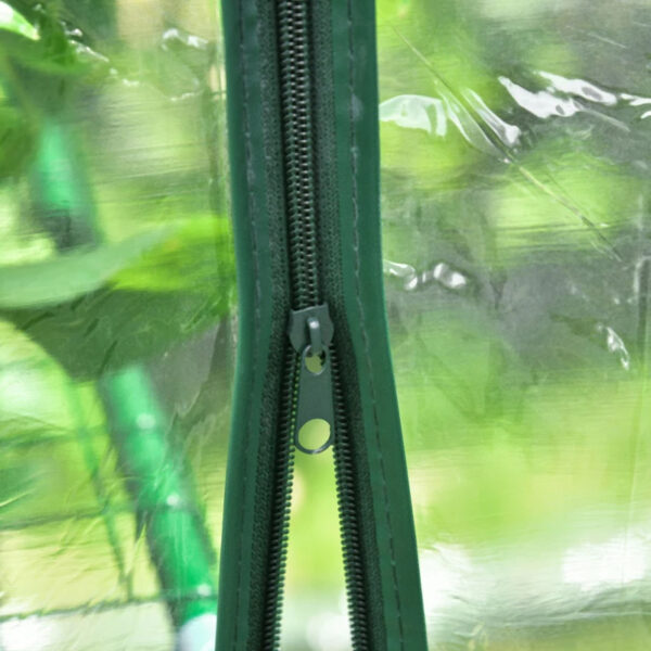 Mini Walk-in Greenhouse Kit Portable Green House with 3 Tier Shelves