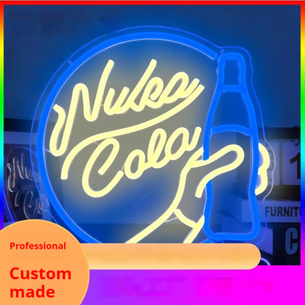Modeling Neon Light Luminous Character Billboard Creative Bar Modeling Neon Light Luminous Character Billboard Creative Bar