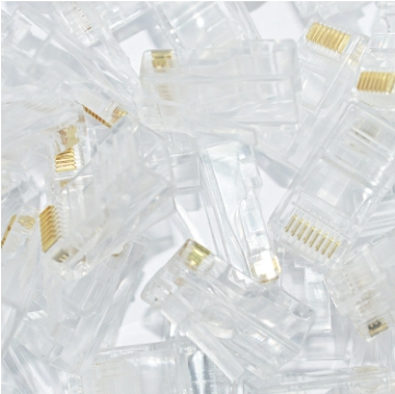 Modular Plug Three-fork Gold-plated Network Modular Plug Modular Plug Three-fork Gold-plated Network Modular Plug
