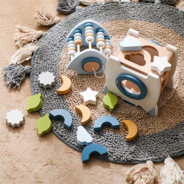 Montessori Educational Rocket Toys Baby Busy Box Calculate Graphic