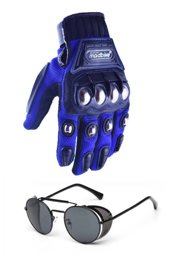 Motorcycle Gloves and Glasses Set Motorcycle Gloves and Glasses Set