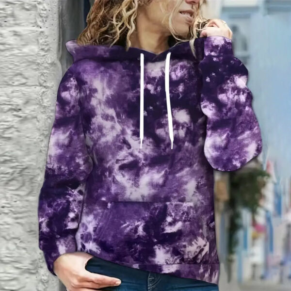 Multi-color Gradient Coloring 3D Printing Digital Hoodie Multi-color Gradient Coloring 3D Printing Digital Hoodie
