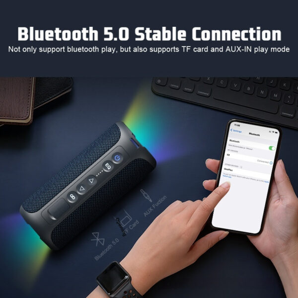 Multi-sound Luminous 40W Wireless Bluetooth Fabric Speaker Multi-sound Luminous 40W Wireless Bluetooth Fabric Speaker
