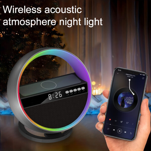 Multifunction RGB Night Light Wireless Charger Bluetooth-compatible