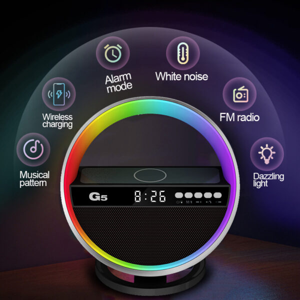 Multifunction RGB Night Light Wireless Charger Bluetooth-compatible