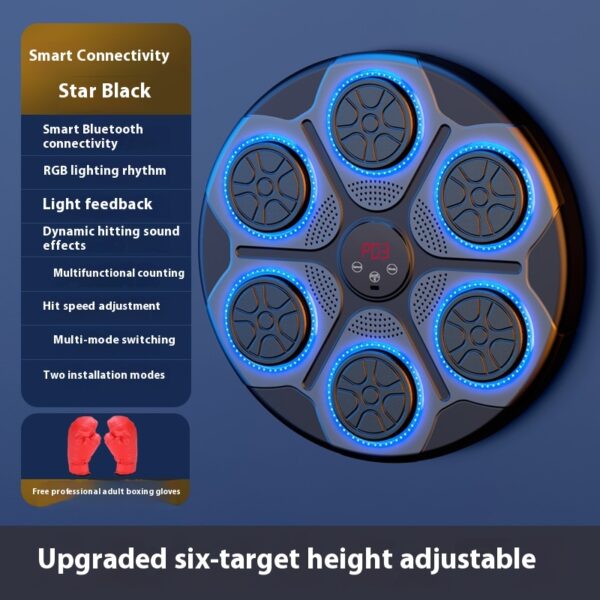 Music Boxing Machine Household with RGB Light Bluetooth-compatible