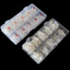 Nail Art 500 Piece Box Armor Pieces Transparent Fully Pasted Half Fake