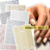 Nail Art Fluorescent Line Adhesive Stickers