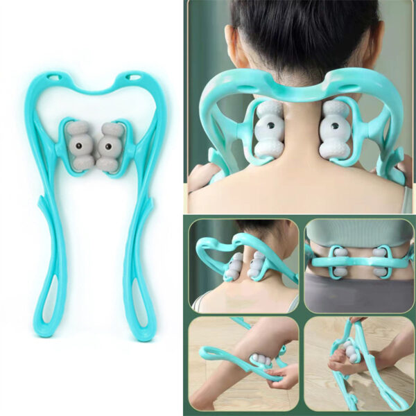 Neck Massager for Pain Relief Deep Tissue 360 Degree Roller with 96 Neck Massager for Pain Relief Deep Tissue 360 Degree Roller with 96