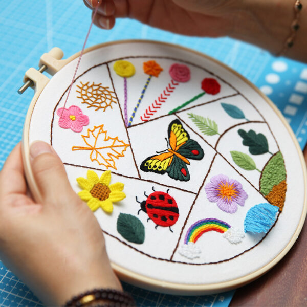 Needle Practice Flower and Animal Cross Three-piece Set Needle Practice Flower and Animal Cross Three-piece Set