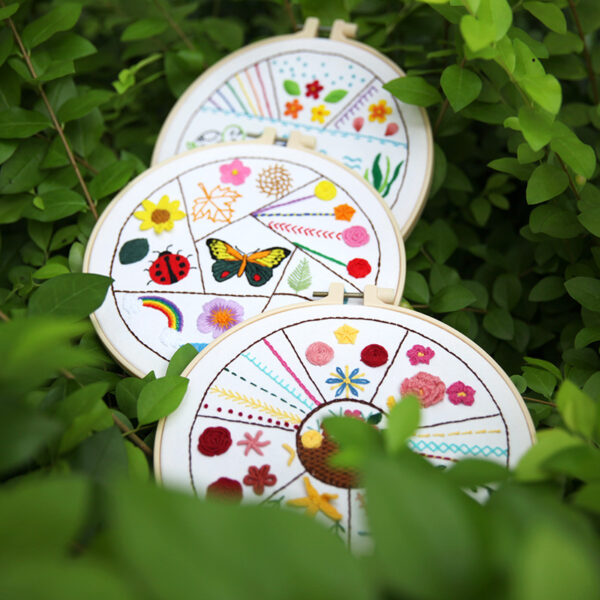 Needle Practice Flower and Animal Cross Three-piece Set