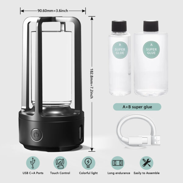 No Accessories 2 in 1 DIY Audio Crystal Light and Bluetooth-compatible