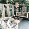 Nordic Style Round Hammock Outdoor Indoor Dormitory Bedroom Hanging