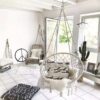 Nordic Style Round Hammock Outdoor Indoor Dormitory Bedroom Hanging