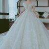 Off Shoulder French Main Wedding Dress Off Shoulder French Main Wedding Dress