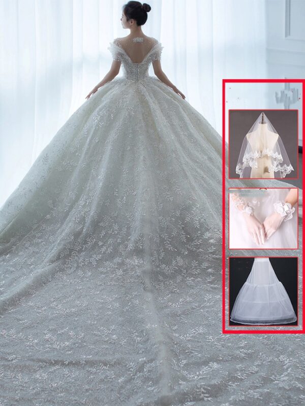 Off Shoulder French Main Wedding Dress Off Shoulder French Main Wedding Dress
