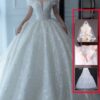 Off Shoulder French Main Wedding Dress Off Shoulder French Main Wedding Dress
