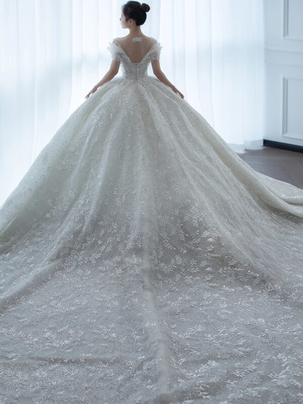 Off Shoulder French Main Wedding Dress Off Shoulder French Main Wedding Dress