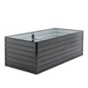 Outdoor Galvanized Raised Garden Bed Kit Black Rectangle Planter Outdoor Galvanized Raised Garden Bed Kit Black Rectangle Planter