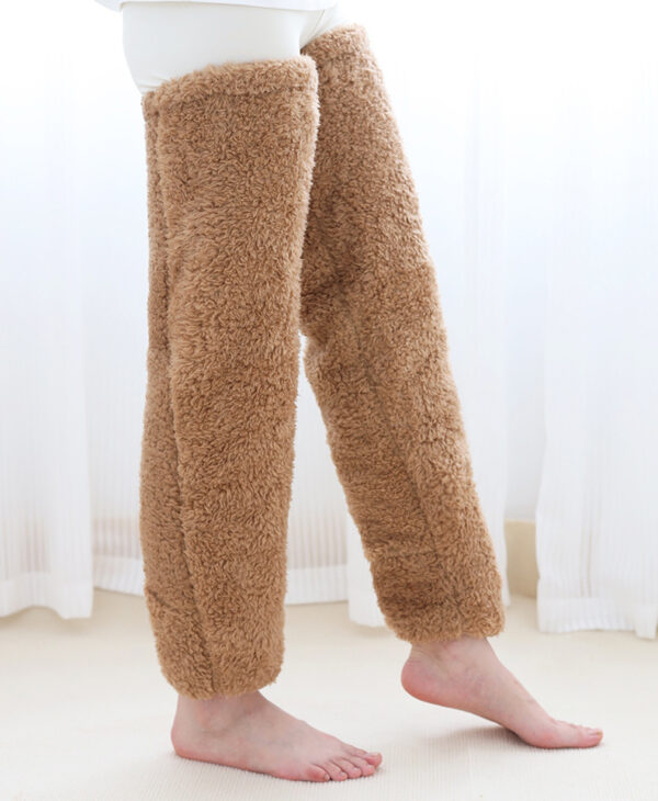 Over Knee High Fuzzy Long Socks Winter Warm Cold Leg Joint Cold-proof
