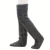 Over Knee High Fuzzy Long Socks Winter Warm Cold Leg Joint Cold-proof