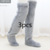 Over Knee High Fuzzy Long Socks Winter Warm Cold Leg Joint Cold-proof