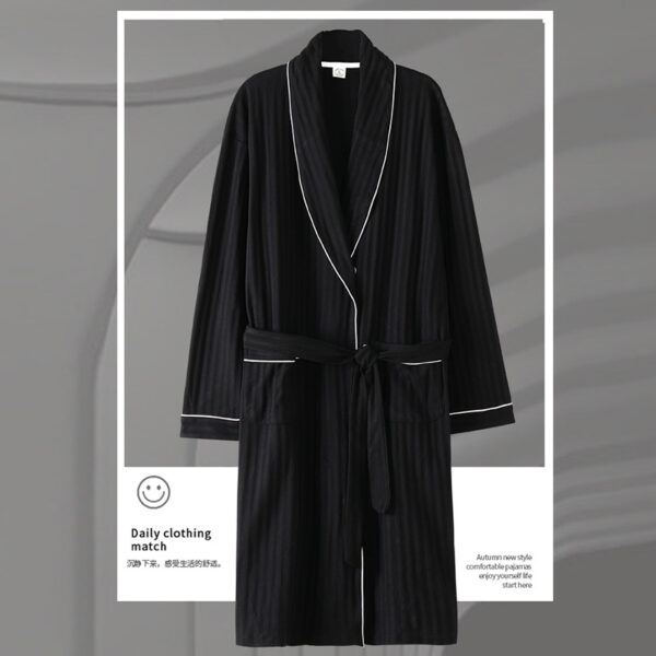 Pajamas Men's Spring and Autumn Cotton Long-sleeved Sleeping