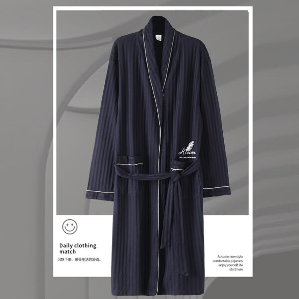 Pajamas Men's Spring and Autumn Cotton Long-sleeved Sleeping