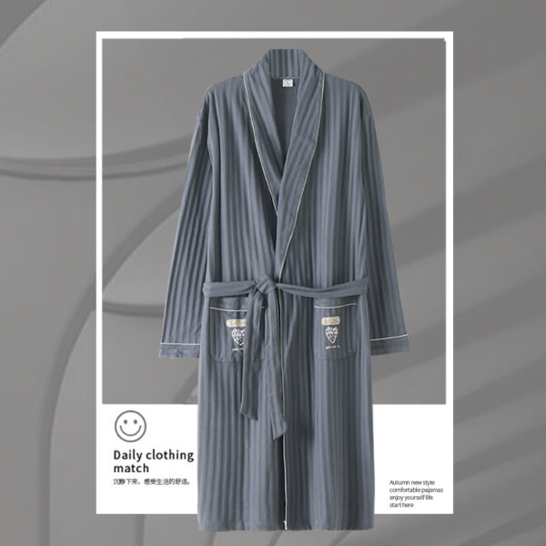 Pajamas Men's Spring and Autumn Cotton Long-sleeved Sleeping