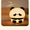 Panda LED Night Light Cute Silicone USB Rechargeable Touch Lamp Bedroom