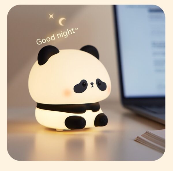 Panda LED Night Light Cute Silicone USB Rechargeable Touch Lamp Bedroom Panda LED Night Light Cute Silicone USB Rechargeable Touch Lamp Bedroom