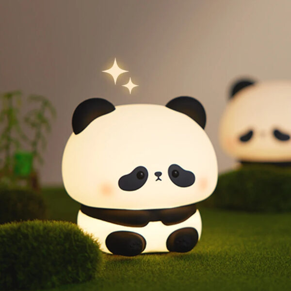Panda LED Night Light Cute Silicone USB Rechargeable Touch Lamp Bedroom Panda LED Night Light Cute Silicone USB Rechargeable Touch Lamp Bedroom