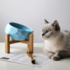 Pet Bowl Oblique Mouth Cat Food Dog Method Bucket