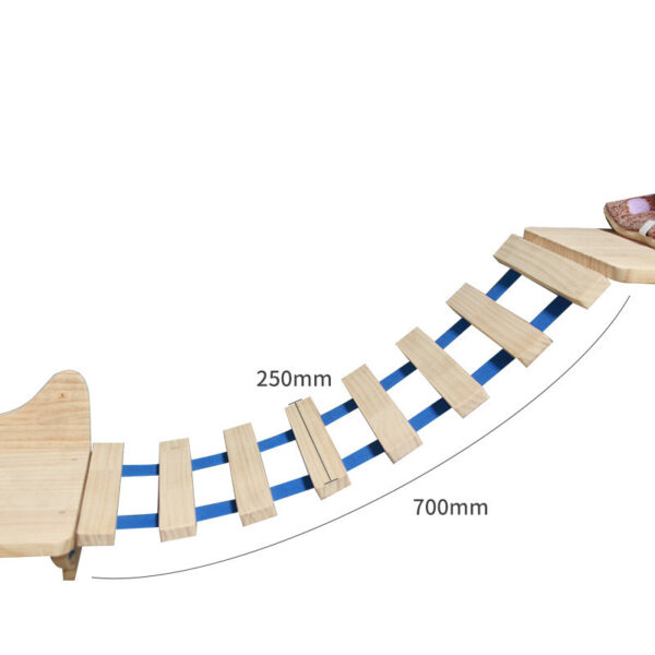 Pet Cat Climbing Frame Wall Type Solid Wood Hanging Platform Ladder