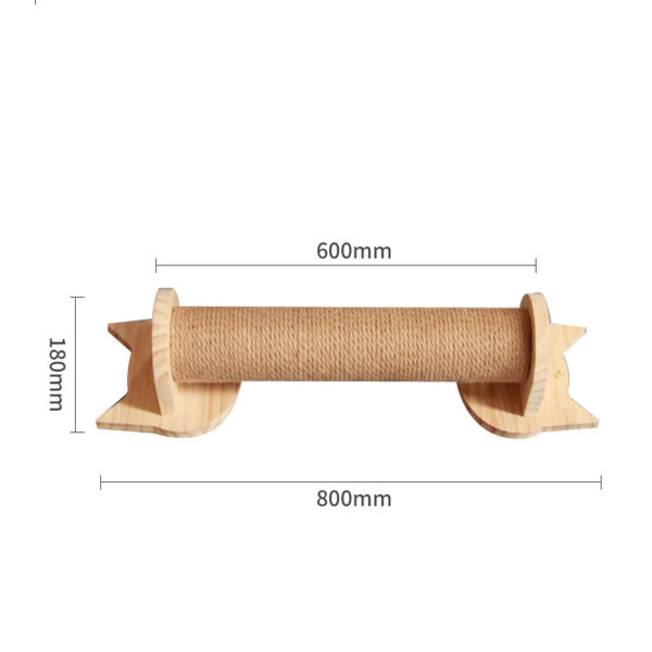 Pet Cat Climbing Frame Wall Type Solid Wood Hanging Platform Ladder