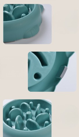 Pet Dog Cat Slow Feeder Bowls Anti Choking Dish Bowl Home Eating Plate Pet Dog Cat Slow Feeder Bowls Anti Choking Dish Bowl Home Eating Plate