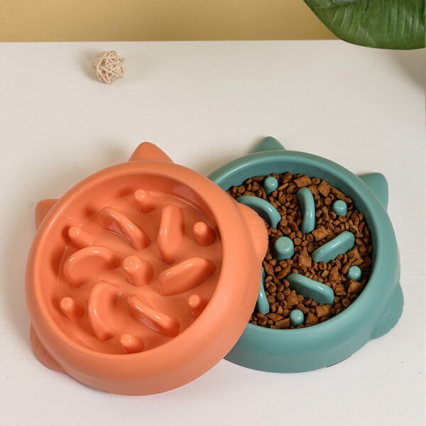 Pet Dog Cat Slow Feeder Bowls Anti Choking Dish Bowl Home Eating Plate Pet Dog Cat Slow Feeder Bowls Anti Choking Dish Bowl Home Eating Plate