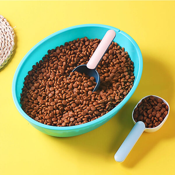 Pet Food Scoop with Ergonomic Bag Clip Handle for Cats Puppies Pet Food Scoop with Ergonomic Bag Clip Handle for Cats Puppies