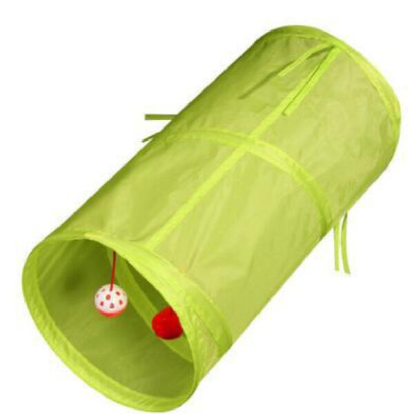 Pet Puzzle Cat Toy Collapsible Tunnel Ringing Paper Passage