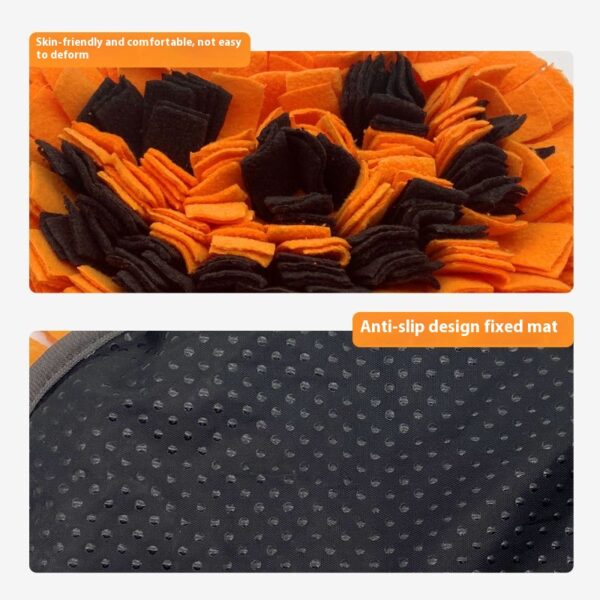 Pet Smell Mat Pumpkin Woollen Pad Anti-choke Slow Food Training