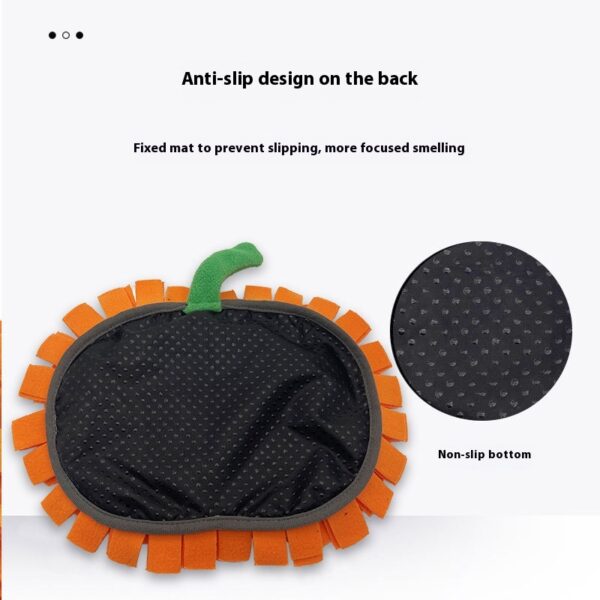 Pet Smell Mat Pumpkin Woollen Pad Anti-choke Slow Food Training