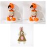 Pet Toy Donkey Shape Corduroy Chew for Dogs Puppy Squeaker Squeaky