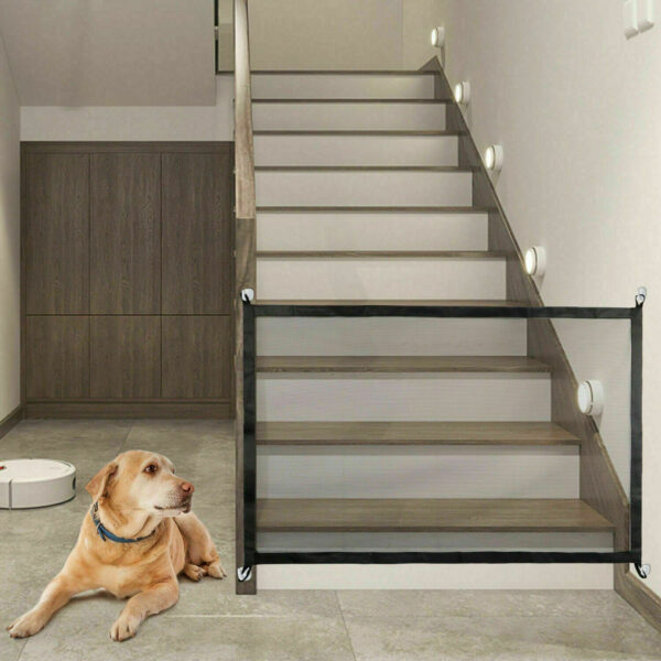 Pets Dog Cat Baby Safety Gate Mesh Fence Magic Portable Guard Net Pets Dog Cat Baby Safety Gate Mesh Fence Magic Portable Guard Net