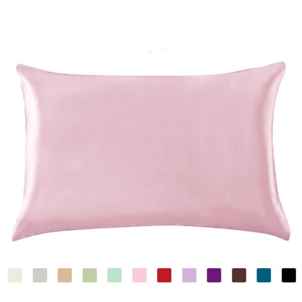 Pillowcase Satin Solid Color Simulation Silk Single Ice Pillowcase Satin Solid Color Simulation Silk Single Ice