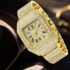 Pintime Men's Quartz Watch Square Diamond Pintime Men's Quartz Watch Square Diamond