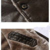 Plush Lapel Leather Jacket Winter Warm Fleece Single-breasted Coat Plush Lapel Leather Jacket Winter Warm Fleece Single-breasted Coat
