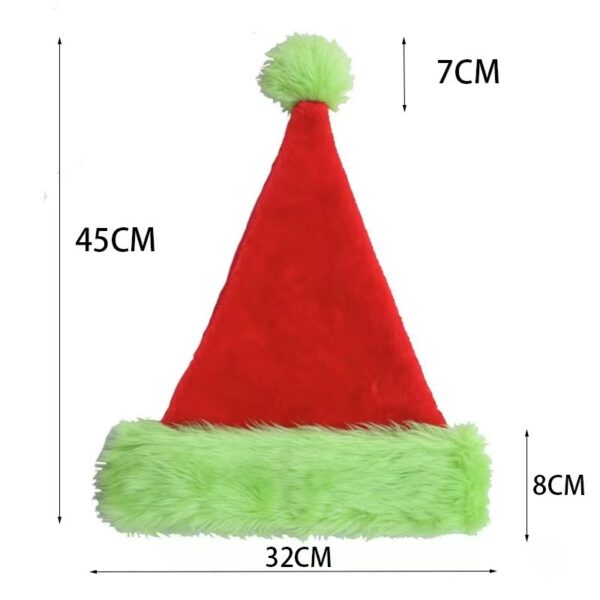 Plush Santa Hats Velvet Christmas Hat Thicken Xmas Holiday with Lined Plush Santa Hats Velvet Christmas Hat Thicken Xmas Holiday with Lined